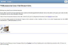 Tablet Screenshot of lions-bremervoerde.com